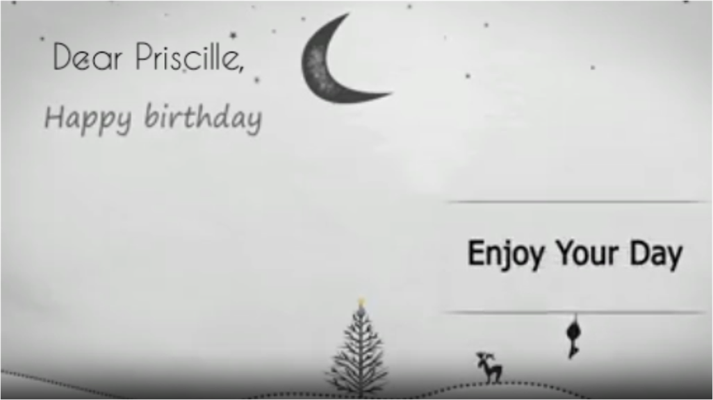 Happy Birthday Priscille